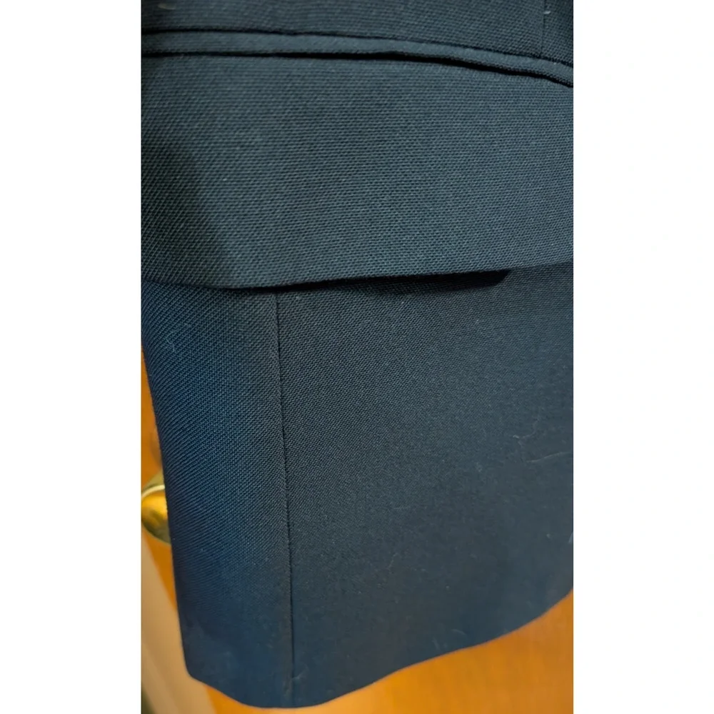 CHAPS by Ralph Lauren Blazer Navy Wool Sport Coat Gold‎ buttons Size 38 EUC
